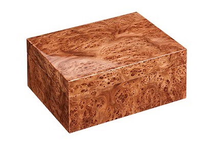 榆木(mù)樹瘤鋼琴烤漆首飾盒