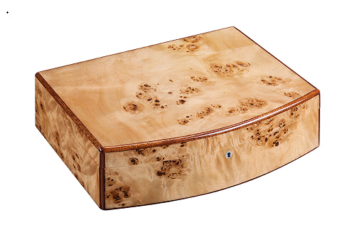 楊木(mù)樹瘤鋼琴烤漆首飾盒