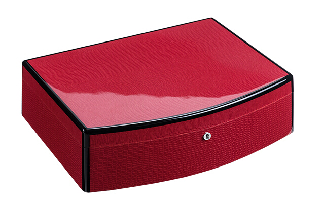 紅(hóng)色蜥蜴紋鋼琴烤漆首飾盒