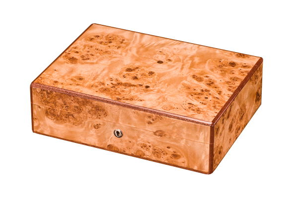 楊木(mù)樹瘤鋼琴烤漆首飾盒