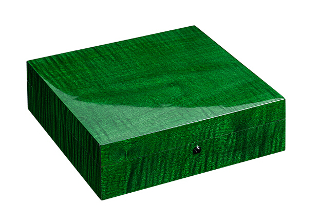 8隻裝綠色虎斑鋼琴烤漆手表盒