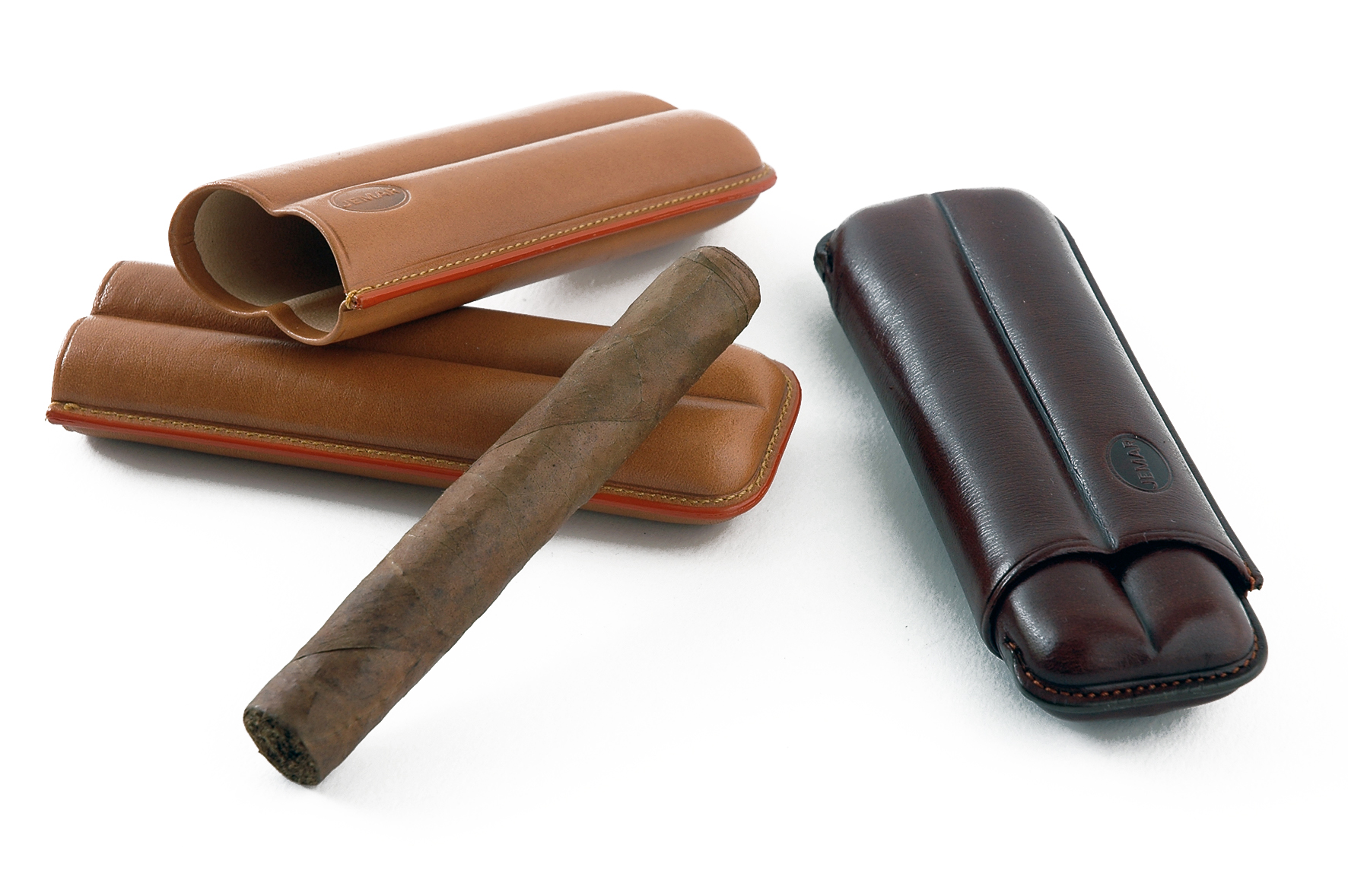 西(xī)班牙原裝進口2支裝雪茄皮套（Corona雪茄） 